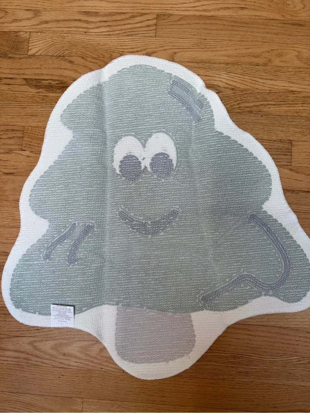 New Green Tree Shaggy Rug with Smiling Face Dorm Kid Holiday